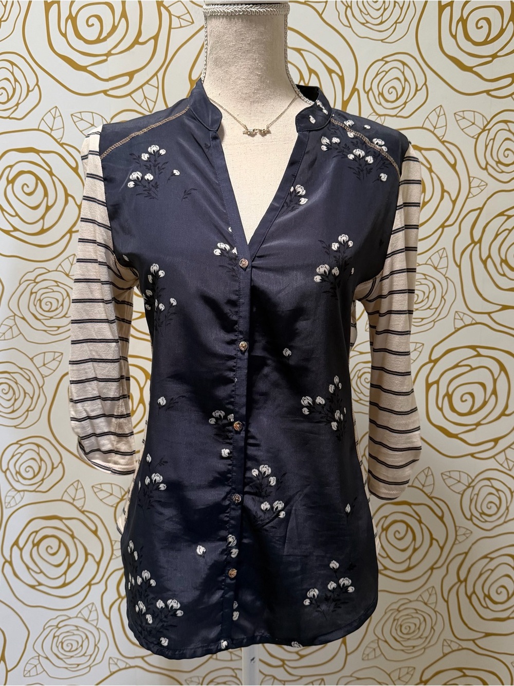 Anthropologie Tiny Sailboat Stargazing Blouse